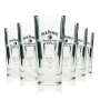 6x Jack Daniels whisky glass 0.34l long drink glass "Apple" Stackable