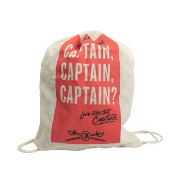 Captain Morgan Jute Bag Backpack Gym Turn Sports Bag Beach