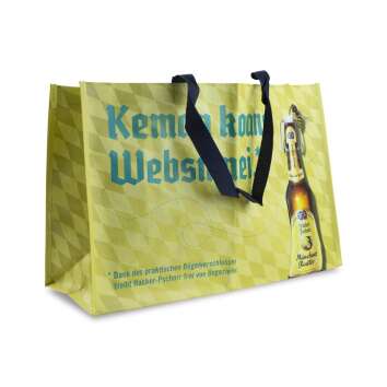1x Hacker Pschorr beer bag shopping bag yellow