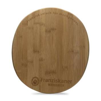 1x Franziskaner beer board wooden board cheese
