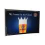1x Paulaner beer doormat My Home is my Glasl 80x50