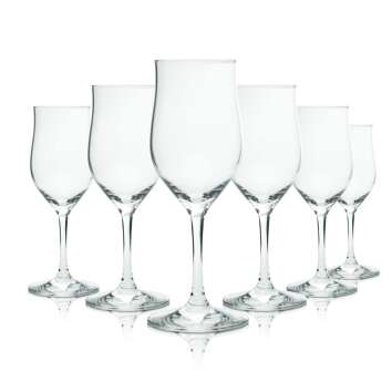 6x Adelholzener Glass 0,12l Flute Goblet Glasses Mineral...