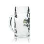 6x Kaltenberg beer glass 0,5l Isar Seidel jug