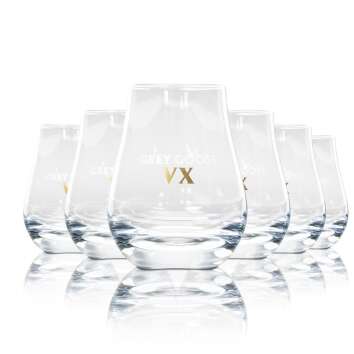 6x Grey Goose Vodka Glass Sommelier Shot Glass