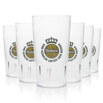 6x Warsteiner beer cups reusable 0.3l stackable