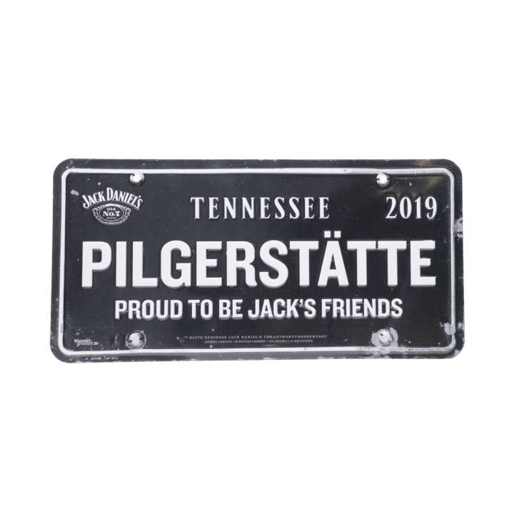 1x Jack Daniels Rum tin sign Pilgrimage site 2019 30.5x15