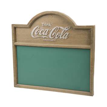 Coca Cola chalk board wood look green retro plastic...