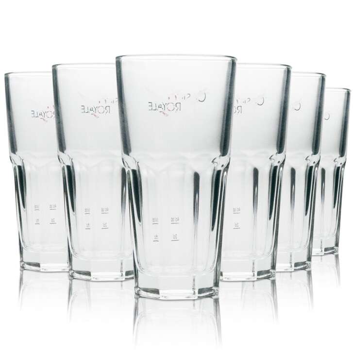 6x Smirnoff Vodka Glass Longdrink Casino Royale 380ml