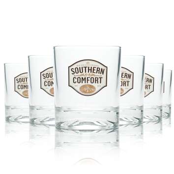 6x Southern Comfort Whiskey Glass 0,3l Tumbler Glasses...