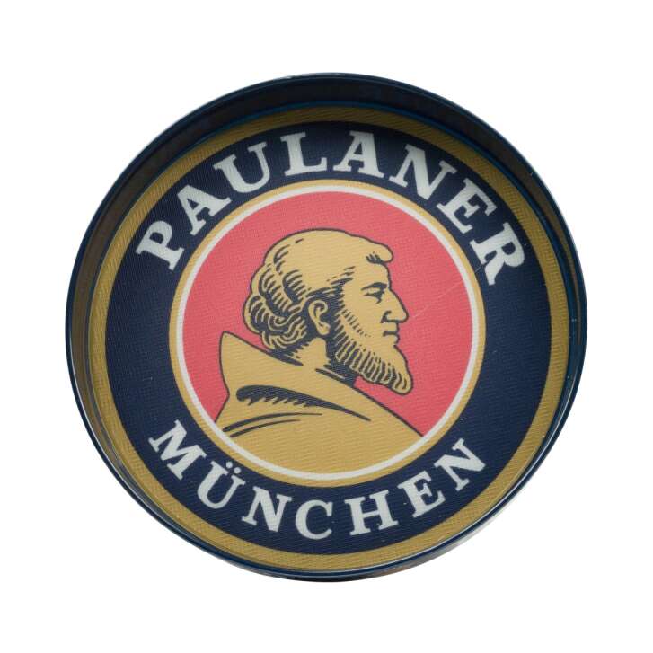 1x Paulaner beer tray blue logo