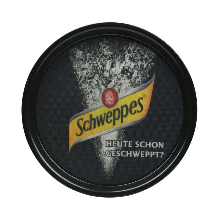 1x Schweppes soft drink tray black