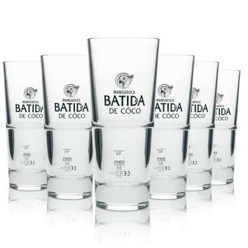 6x Batida de Coco glass 0.3l long drink cocktail glasses...