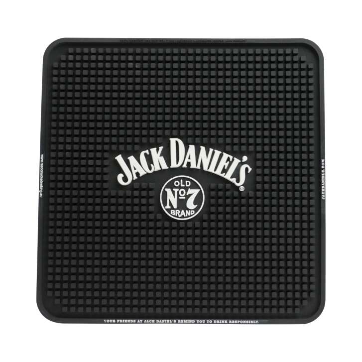 1x Jack Daniels whiskey bar mat square simple logo 30x30