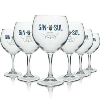 6x Gin Sul Glass 0,62l Copa Balloon Glasses Gin-Tonic...