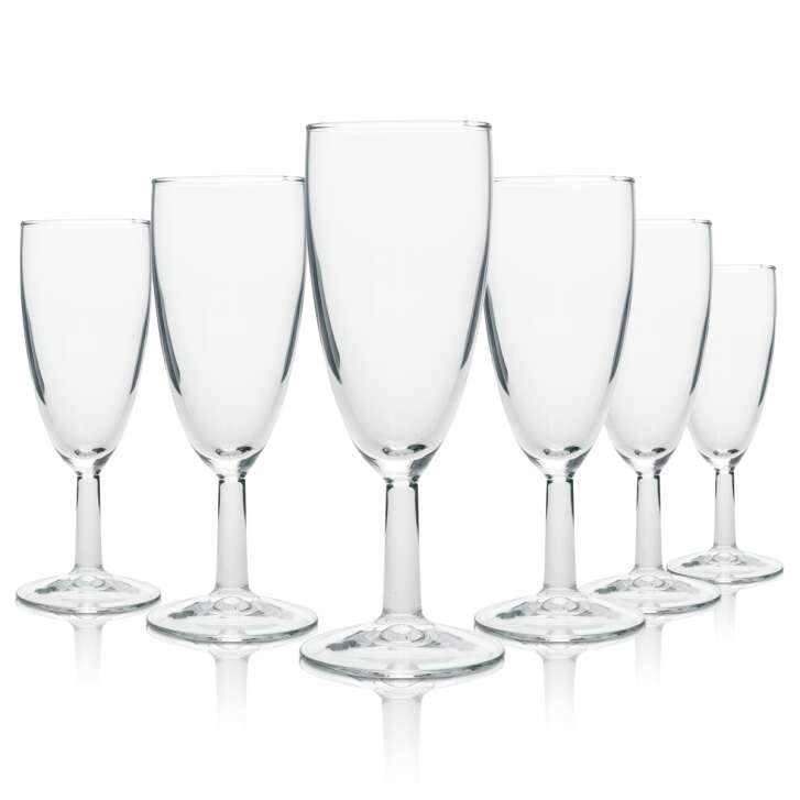 12x Arcoroc Professional Glass 0,1l Flute Sparkling Wine Secco Water Reims Flute Gastro