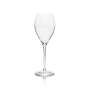 6x Alfred Gratien champagne glass flute white logo 280ml rastal
