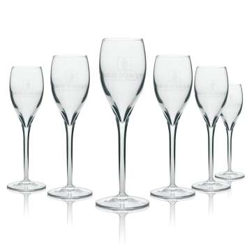 6x Sieur D Arques champagne glass flute 0,1cl