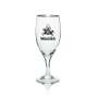 6x Holsten beer glass goblet with silver rim 300ml Ritzenhoff
