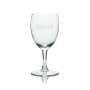 6x Bismarck water glass water goblet white writing rastal 19cl