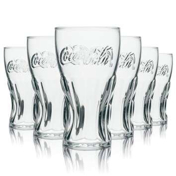 6x Coca Cola Softdrink Glass Contour 0,15l The Little...