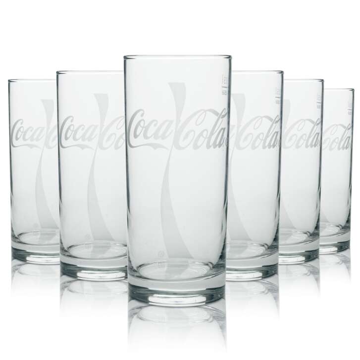 12x Coca Cola Softdrink Glass Wave 0,5l