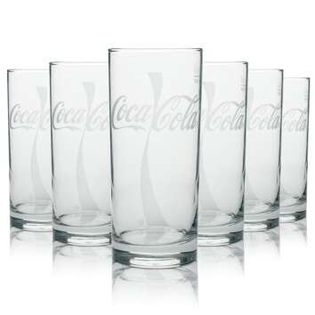 12x Coca Cola Softdrink Glass Wave 0,5l