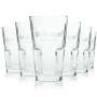 6x Moskovskaya glass 0.34l long drink contour glasses stackable gauged gastro bar