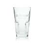 6x Moskovskaya glass 0.34l long drink contour glasses stackable gauged gastro bar