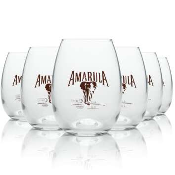 6x Amarula liqueur glass tumbler