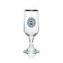 6x Flensburg beer glass goblet with gold rim 200ml rastal