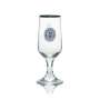 6x Flensburg beer glass goblet with gold rim 200ml rastal