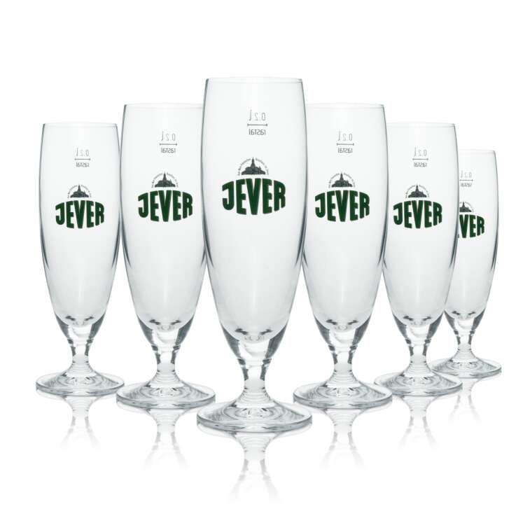 12x Jever glass 0,2l goblet Tulip Pilsener glasses Frisian Brewery Gastro Oak