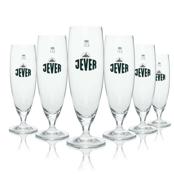 12x Jever beer glass goblet 300ml