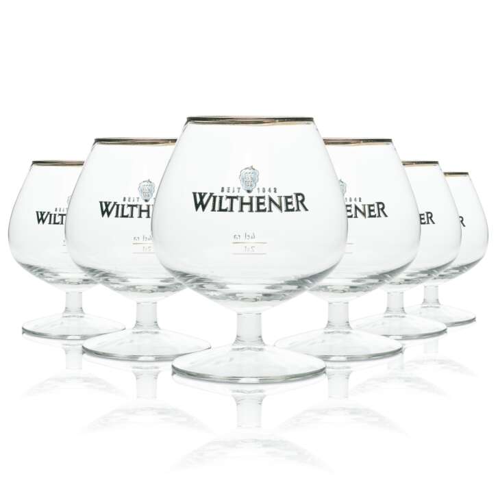 6x Wilthener brandy glass 2/4cl rastal