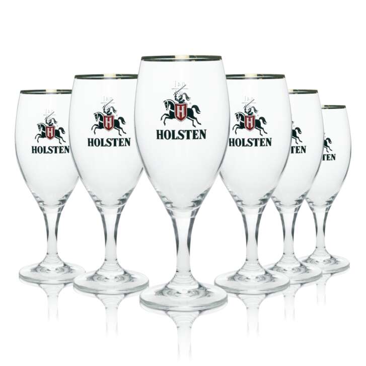 12x Holsten Beer Glass 0,4l Cup Premium