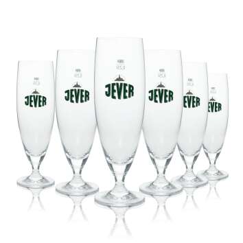 12x Jever beer glass goblet 0,25l