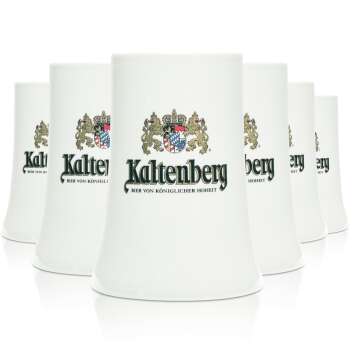 6x Kaltenberg beer glass clay mug 0,3l