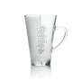 3x Dooleys Liqueur Glass Capuccino Cup Contour Matt Transparent