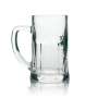 6x Dithmarscher beer glass 0,3l mug green logo Seidel Sahm