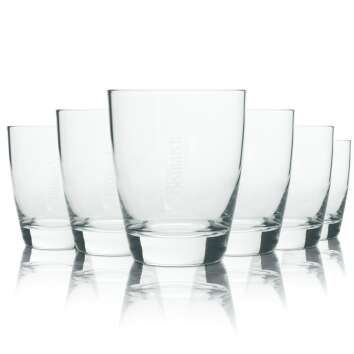 6x Bismarck glass 0.25l tumbler glasses Mineral Quell...