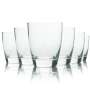 6x Bismarck glass 0.25l tumbler glasses Mineral Quell Qasser Sprudel Soda