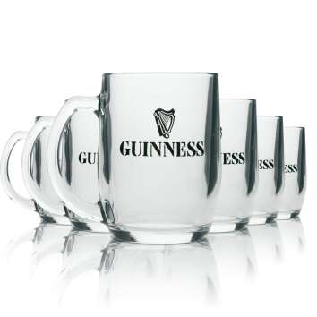 6x Guinness beer glass 400ml sahm