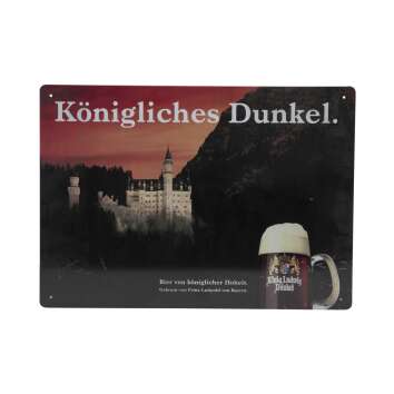1x King Ludwig Beer tin sign Royal Dark