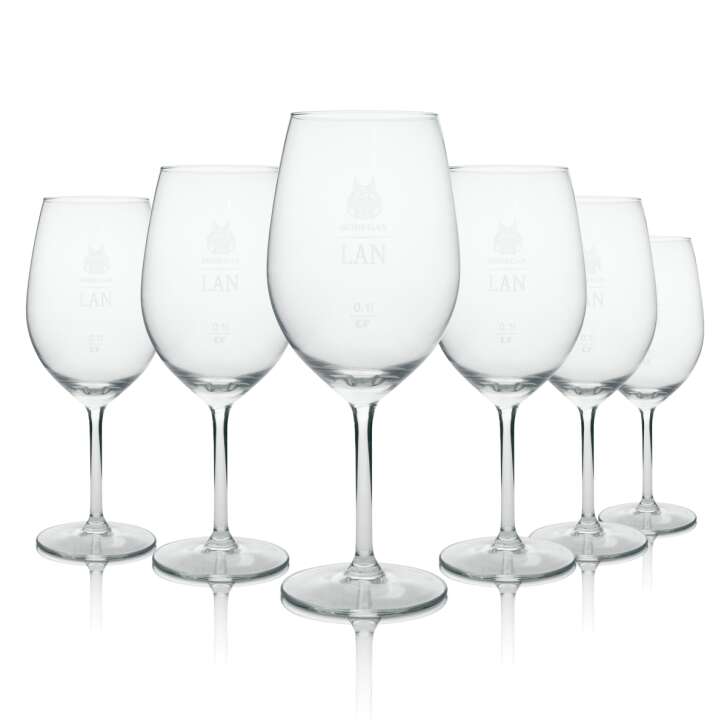 6x Bodegas Lan wine glass white wine