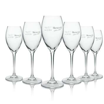 6x Mionetto sparkling wine glass flute 17cl Böckling