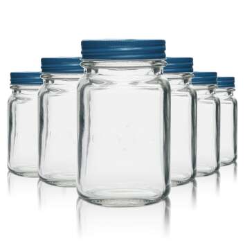 6x Dreyberg liqueur glass 0.4l screw-top jar with lid...