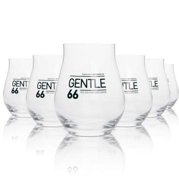 6x Gentle66 Glass 0,42l Gin-Tonic Fizz Tumbler Longdrink...