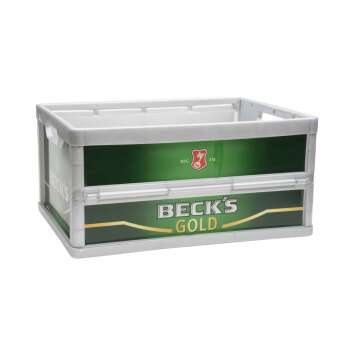 1x Becks beer folding box Becks-Gold 47x35x23