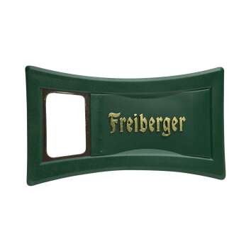 1x Freiberger beer bottle opener green plastic