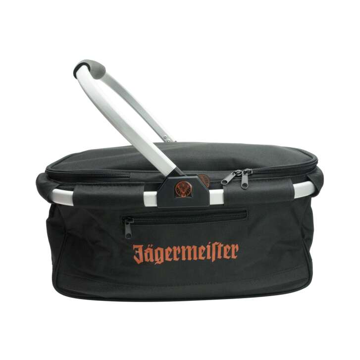 1x Jägermeister liqueur shopping basket with cooler compartment & handle
